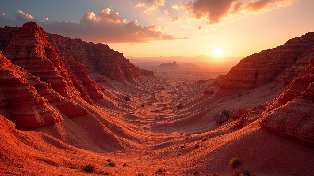 Sonnenaufgang im Valley of Fire State Park, rote Sandsteinlandschaft bei Las Vegas, USA